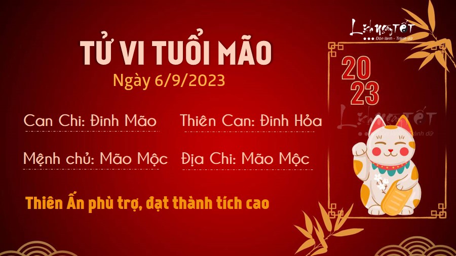 Tu vi hang ngay 6/9/2023 - Mao