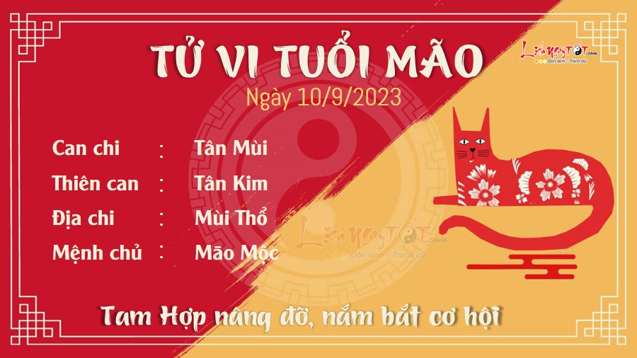 Tu vi hang ngay 10/9/2023 - Mao