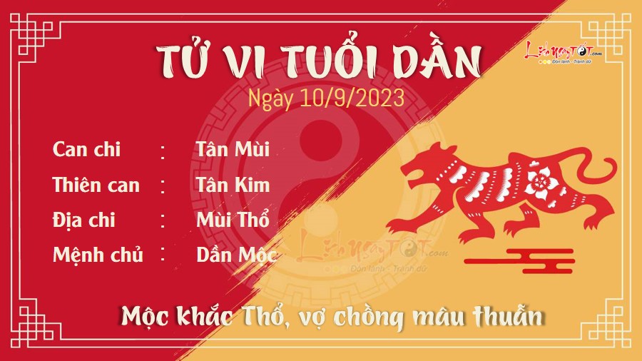 Tu vi hang ngay 10/9/2023 - Dan