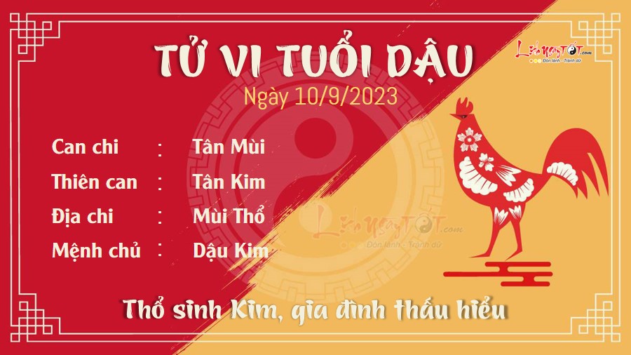 Tu vi hang ngay 10/9/2023 - Dau