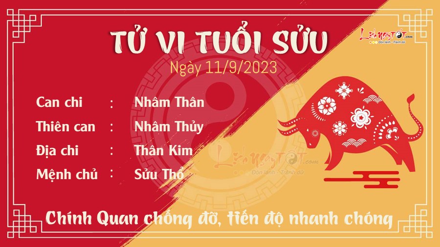 Tu vi hang ngay 11/9/2023 cua 12 con giap - Suu