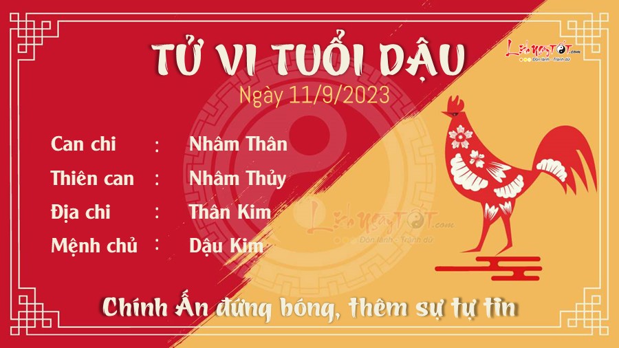 Tu vi hang ngay 11/9/2023 cua 12 con giap - Dau