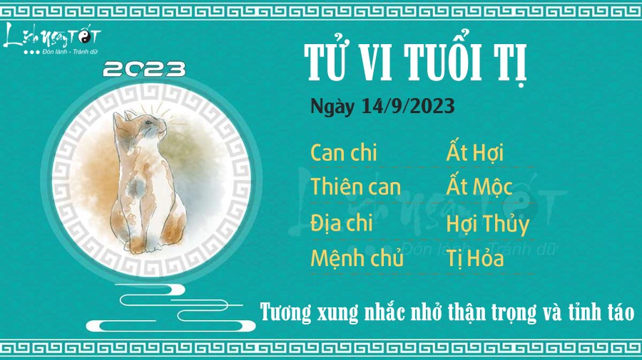 Tu vi hang ngay 14/9/2023 cua 12 con giap - Ti