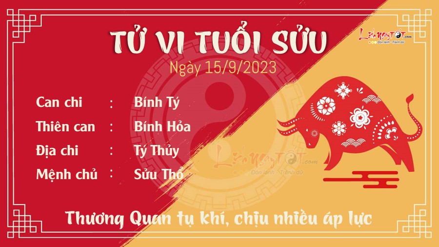 Tu vi hang ngay 15/9/2023 cua 12 con giap - Suu