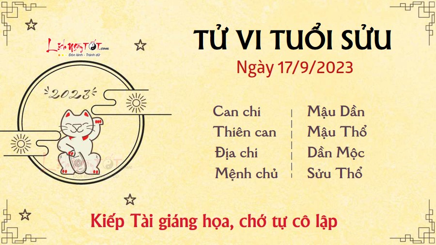 Tu vi hang ngay 17/9/2023 - Suu