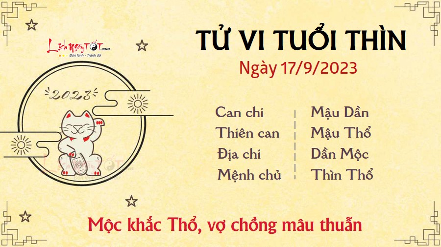 Tu vi hang ngay 17/9/2023 - Thin