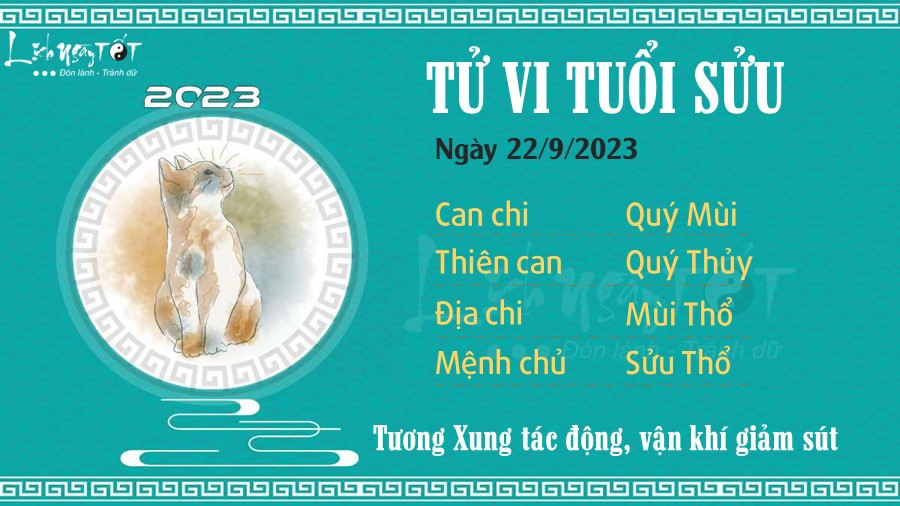 Tu vi hang ngay 22/9/2023 cua 12 con giap - Suu