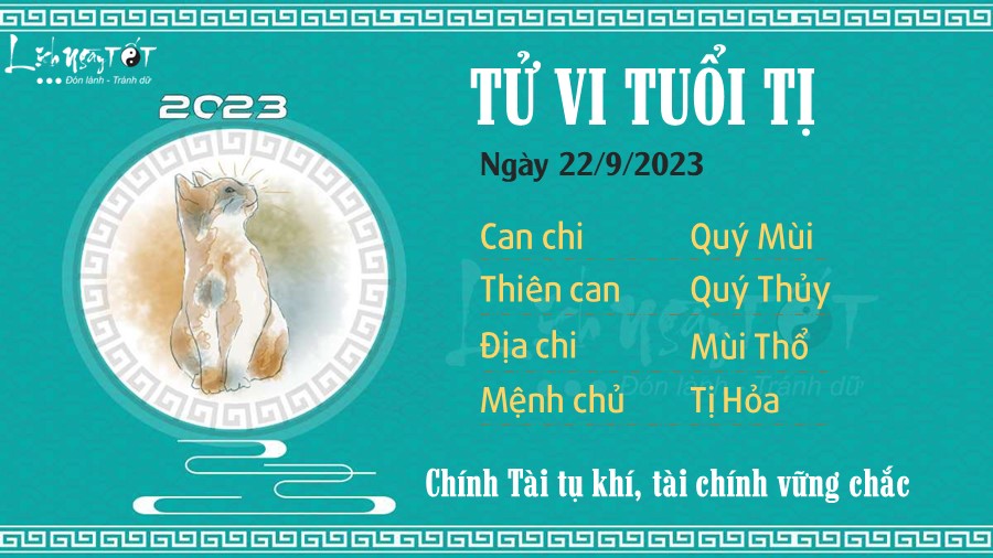 Tu vi hang ngay 22/9/2023 cua 12 con giap - Ti