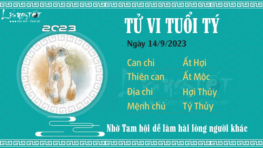 Tu vi hang ngay 14/9/2023 cua 12 con giap