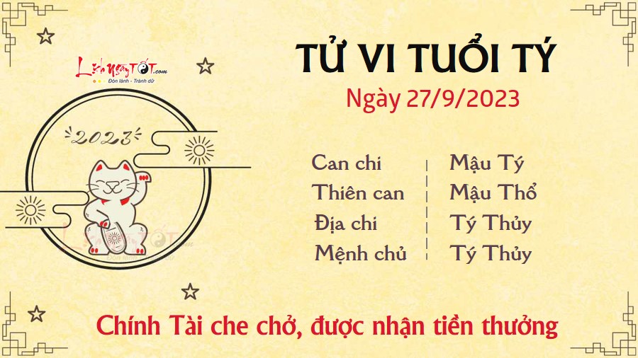 Tu vi hang ngay 27/9/2023 - Ty