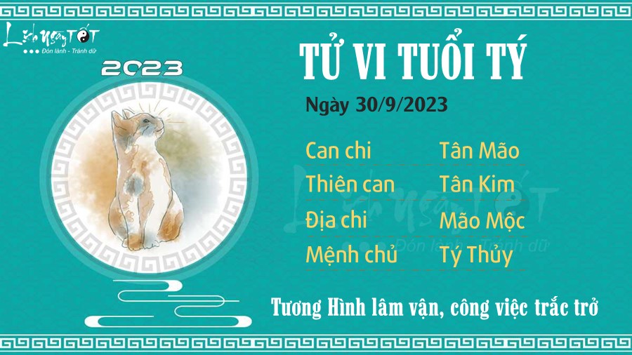 Tu vi hang ngay 30/9/2023 - Ty