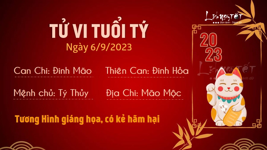 Tu vi hang ngay 6/9/2023 - Ty