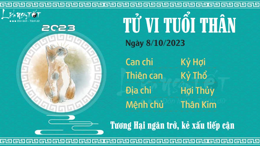 Tu vi hang ngay 8/10/2023 - Than