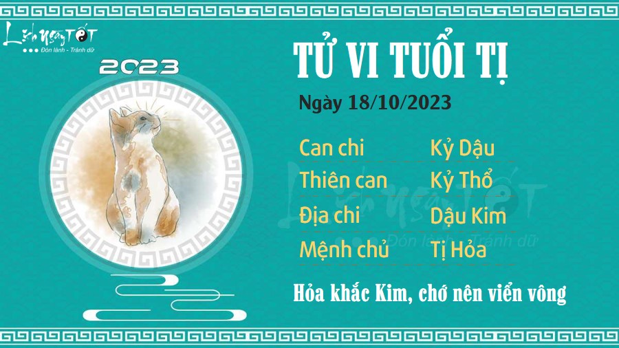 Tu vi hang ngay 18/10/2023 - Ti