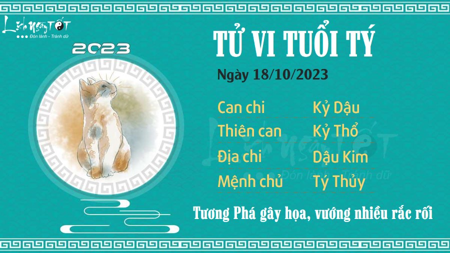 Tu vi hang ngay 18/10/2023 - Ty